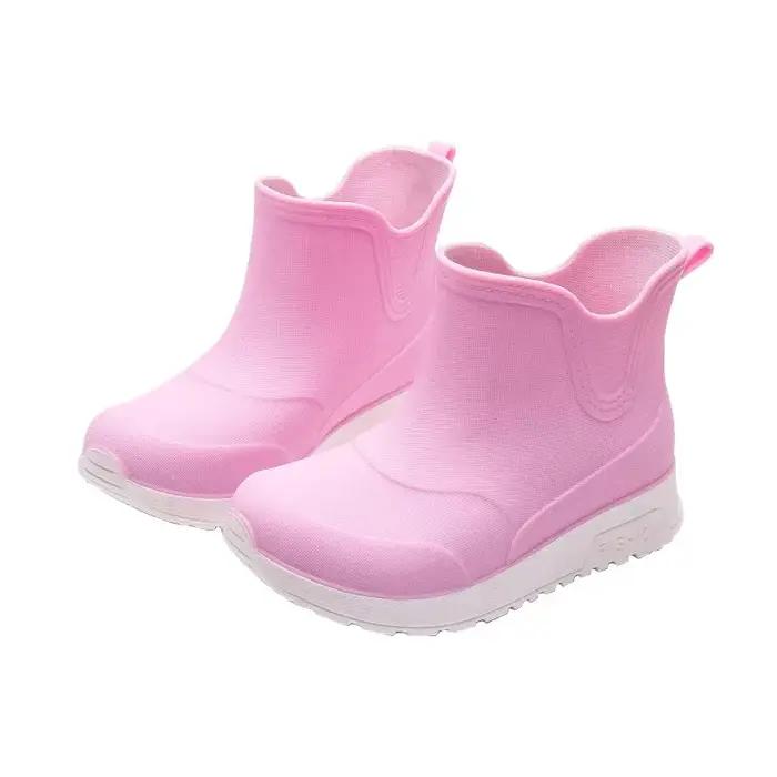 Bottes de pluie antidérapantes pour enfants, imperméables, pour garçons et filles, chaussures en caoutchouc solides, baskets polyvalentes d'extérieur pour enfants