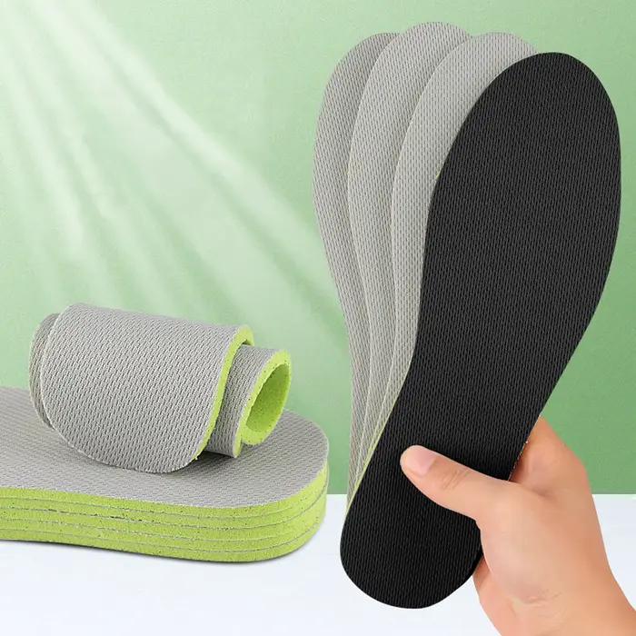 2 paires hommes femmes semelles déodorantes doux Absorption des chocs chaussures de Sport coussinet respirant vigoureux marche Sport semelles unisexe