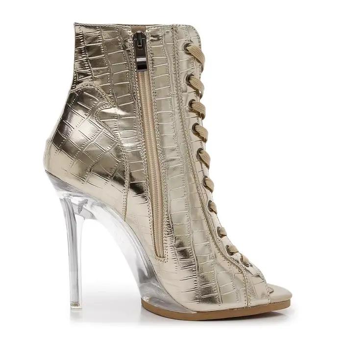 2023 nouvelle mode femmes talons à lacets botte