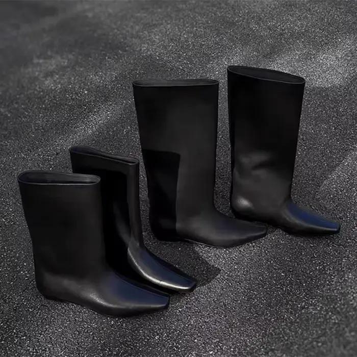 Femmes bottes hautes chaussures plates De créateur genou