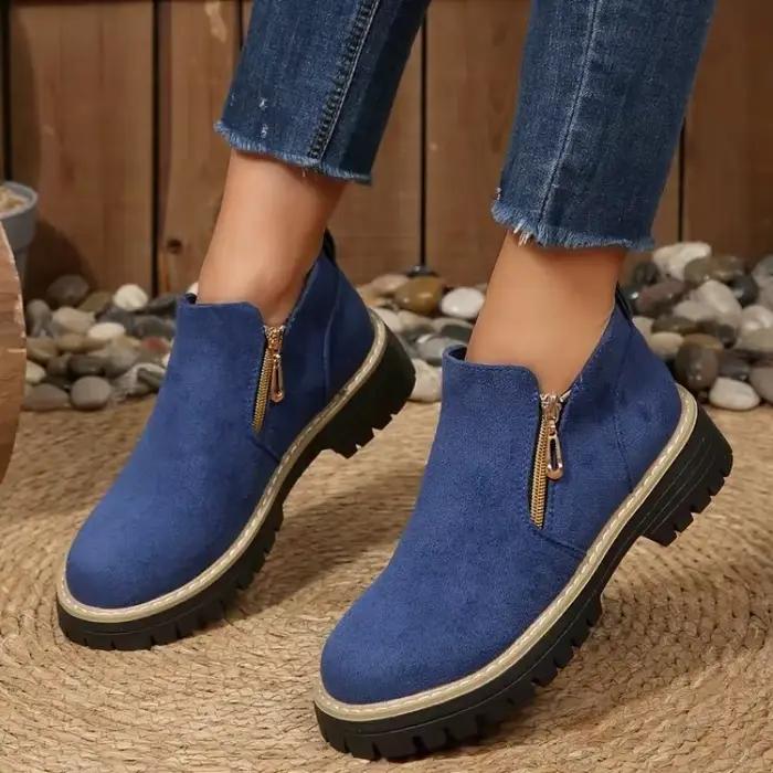 Bottines à fermeture éclair pour femmes