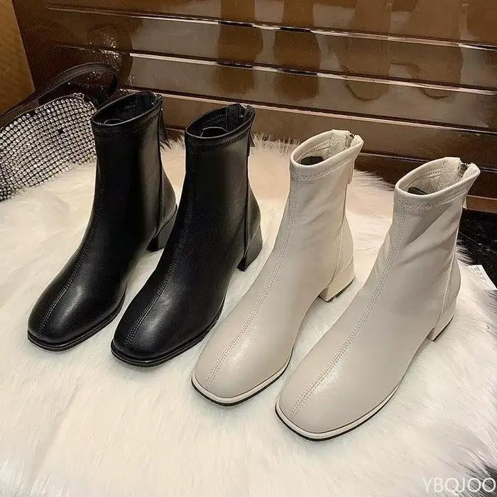 Bottes polyvalentes à talons bas pour femmes