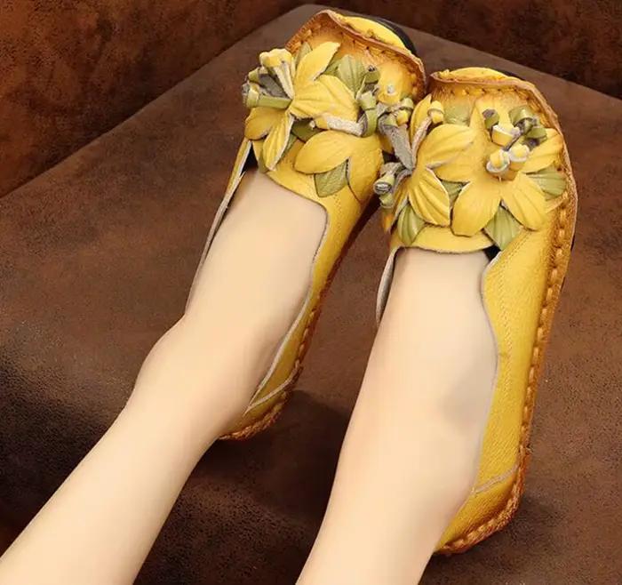 Chaussures rétro plates pour femmes