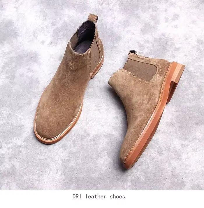 Bottes courtes en daim européen et américain pour hommes
