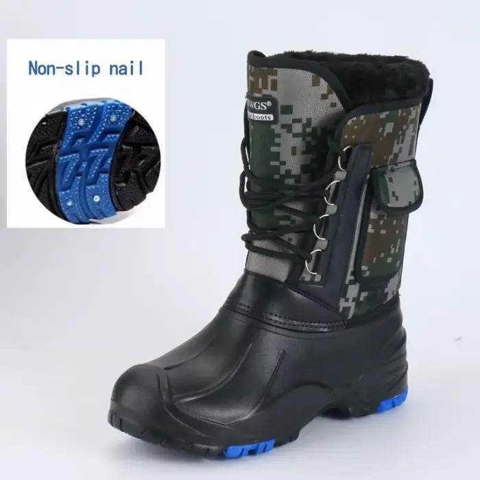 Bottes de neige chaudes à la mode pour hommes