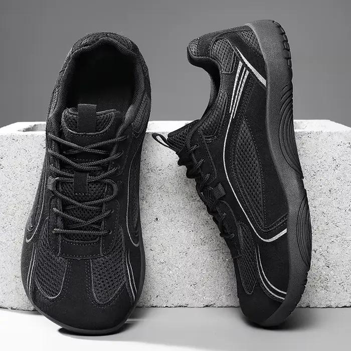 ARFASTEP Nouvelles Chaussures Décontractées pour Hommes à Bout Large, Semelle Souple, Baskets de Marche Respirantes en Maille, Confortables, Type Pieds Nus