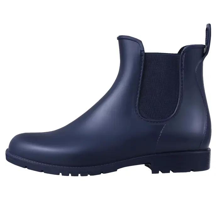 Evshine mode chaussures de pluie courtes pour femmes nouvelle dame Chelsea bottes en plein air anti-dérapant imperméable