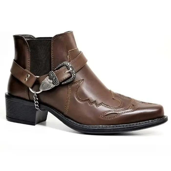 Bottes de cowboy vintage faites à la main pour hommes