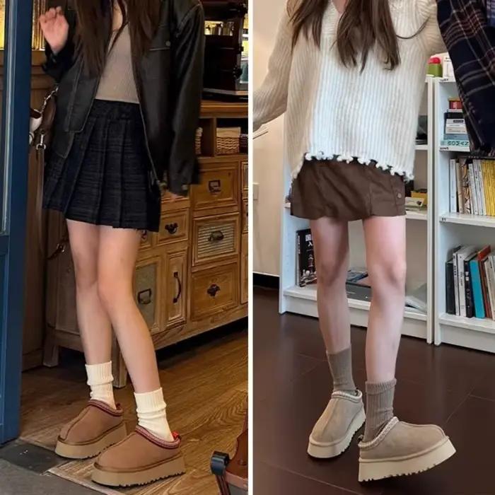 Bottes de neige en cachemire pour femme