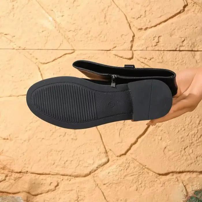 Bottes de mode montantes à ceinture pour femme