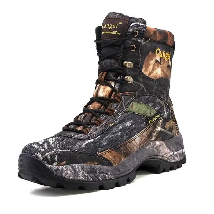 Bottes de chasse de Camouflage montantes pour hommes
