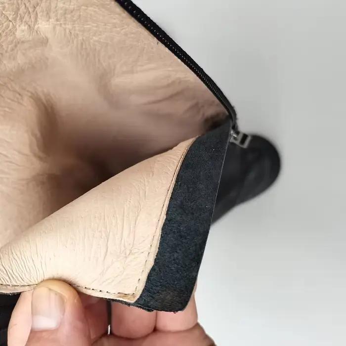 Careaymade-Bottes d'hiver en cuir véritable pour femmes