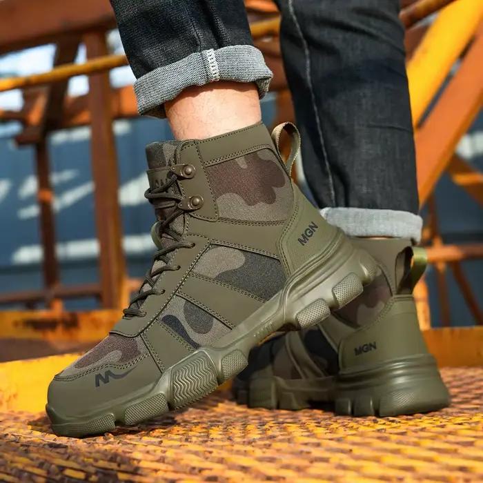 Bottes de sécurité de Camouflage pour hommes et femmes