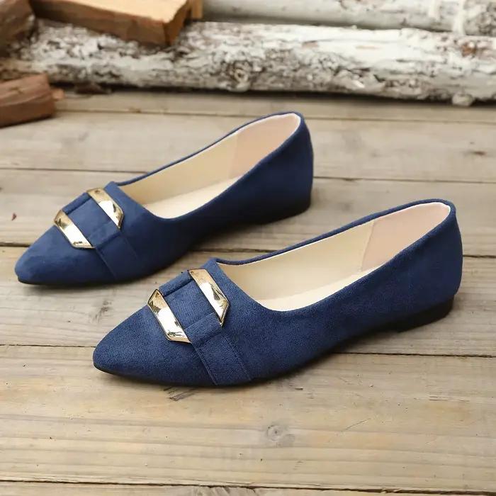 Printemps et automne élégant pointu Sexy talon bas chaussures décontractées à la mode meilleure vente nouvelles chaussures simples confortables pour femmes