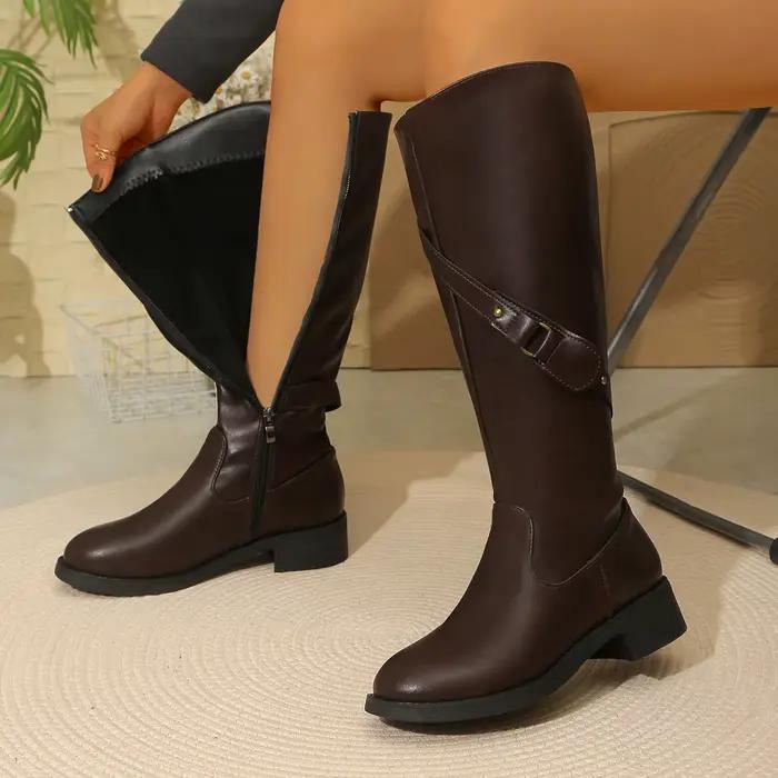 Bottes longues à tige haute pour femmes