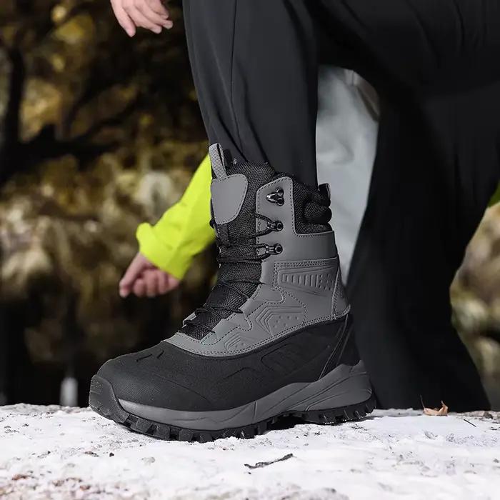 Bottes de neige d'extérieur pour hommes avec doublure polaire