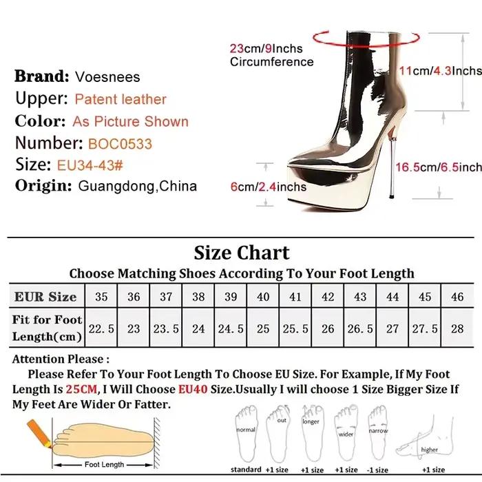 Bottines femmes miroir visage talons aiguilles chaussures à semelles épaisses dame plate-forme bottes de mariage fête Club bout pointu Botas courtes