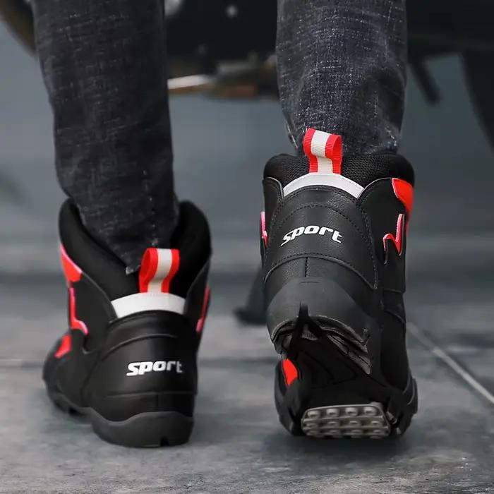 Bottes de moto pour hommes, quatre saisons, nouvelles, décontractées, montantes, de sécurité, chaussures de protection, bottes de cross-country, bottes de conduite en plein air