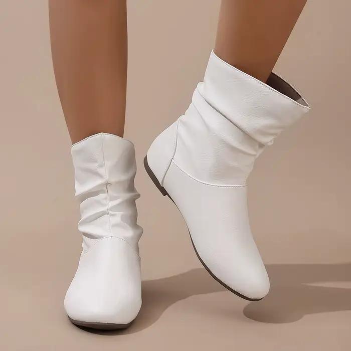 Bottes courtes femme blanc nouvelles