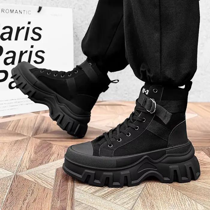 Bottes d'extérieur décontractées à fond épais pour hommes