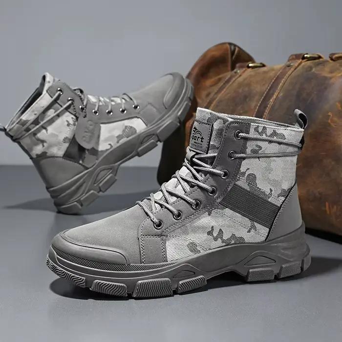 Bottes de travail montantes résistantes pour hommes et femmes polyvalentes décontractées antidérapantes pour toutes les occasions et activités