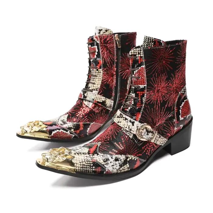 BOARD-Bottes de Luxe à Talons Hauts pour Homme, en Cuir group, Bottes de Rincage, Noires, Italiennes, Stephanfur s, Pointues, Parker, Cowboy