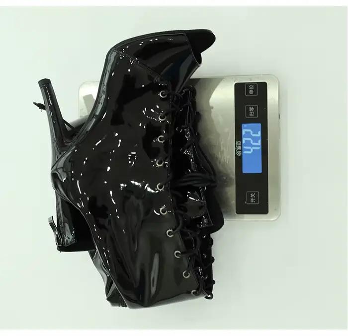 Les bottes au dessus du genou bottes à lacets talons aiguilles chaussures de danse Jazz dame semelle glissante personnalisable pour les chaussons de danse latine