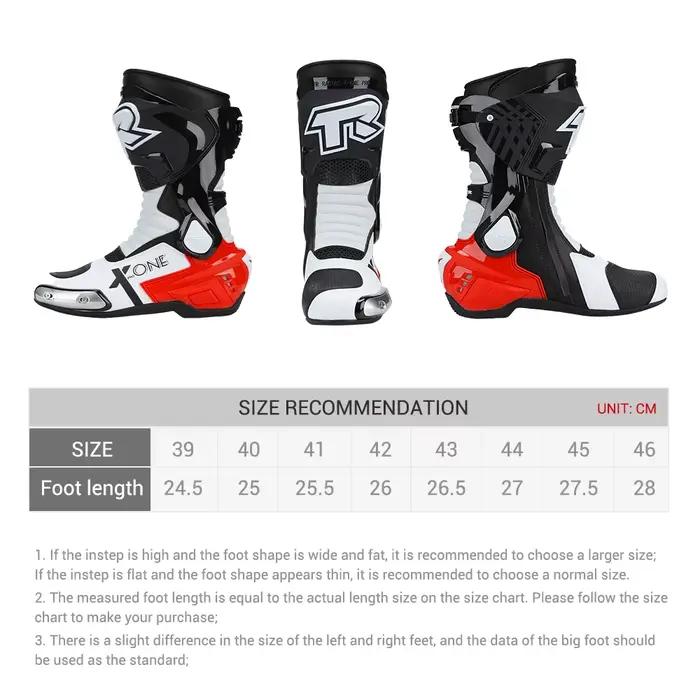 Bottes de moto professionnelles pour hommes