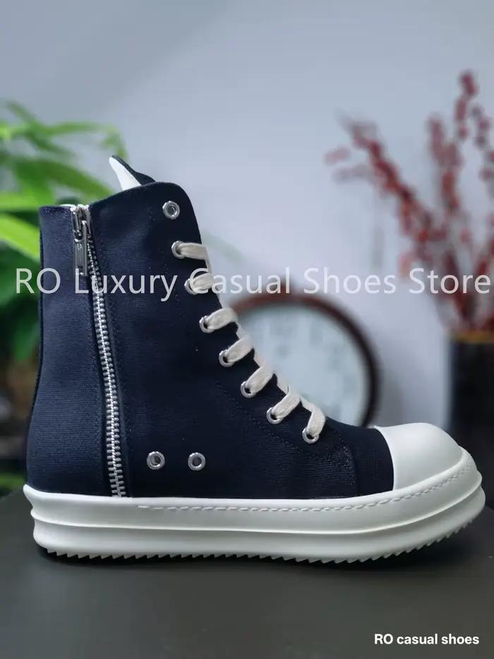Bottes en toile noires au design classique Ro