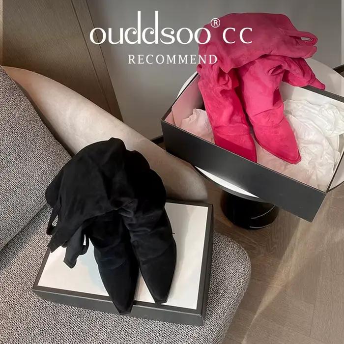 Ods – bottes Chelsea en daim rouge