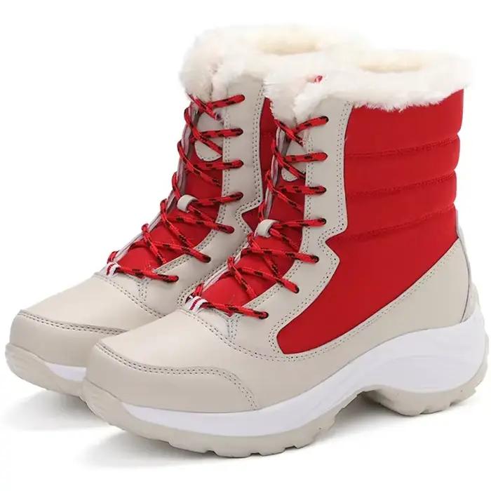 Bottes de randonnée hiver en microfibre avec semelle en caoutchouc et EVA pour femmes et hommes occasions spéciales randonnées enneigées et style urbain