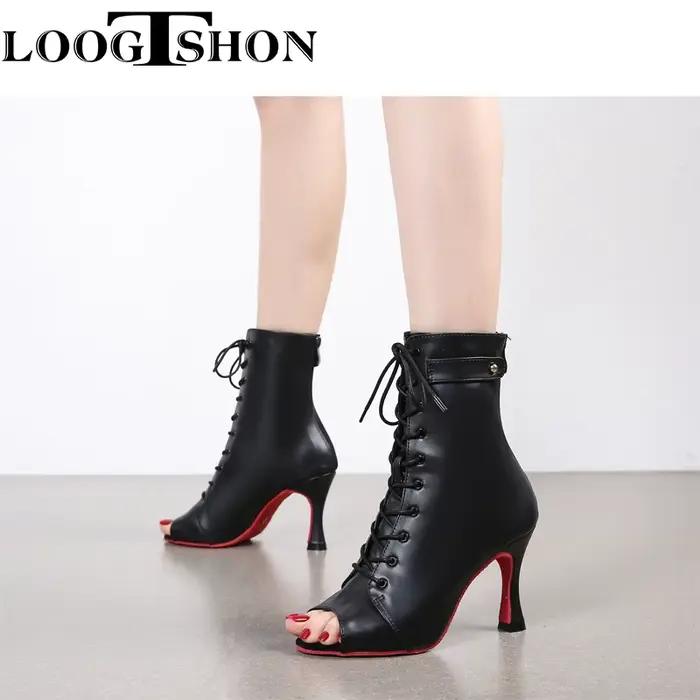 Bottes noires à talons hauts pour femmes