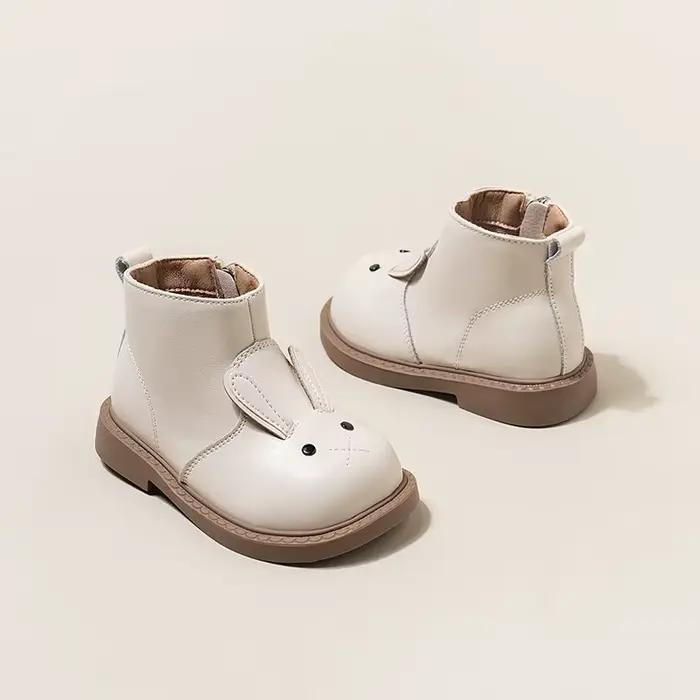 Bottes lapin mignonnes pour filles, chaussures de rinçage pour enfants, chaussures pour garçons, tout match, nouvelle mode, marque, 2024