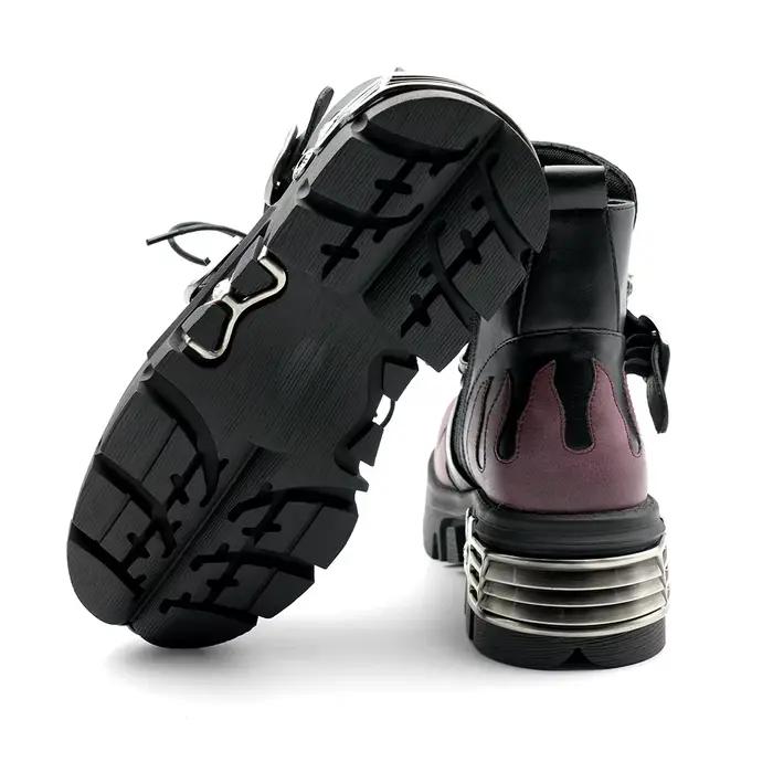 Bottines Punk à plateforme pour femmes