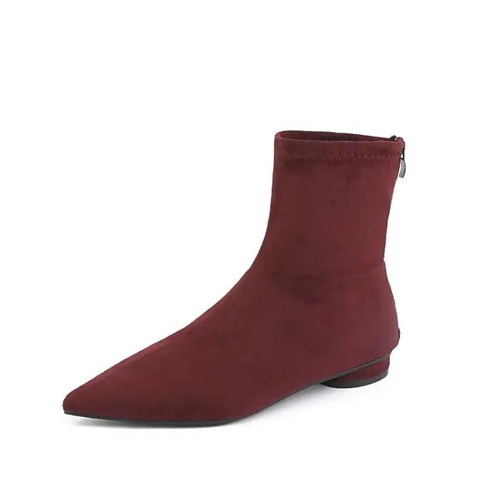 Bottines modernes à talons bas pour femme