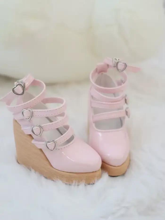 Chaussures de poupée BJD pour poupée 1/3 1/4, noires, roses, bleues, blanches, à talons hauts, accessoires pour poupée, chaussures de jouet, cadeau