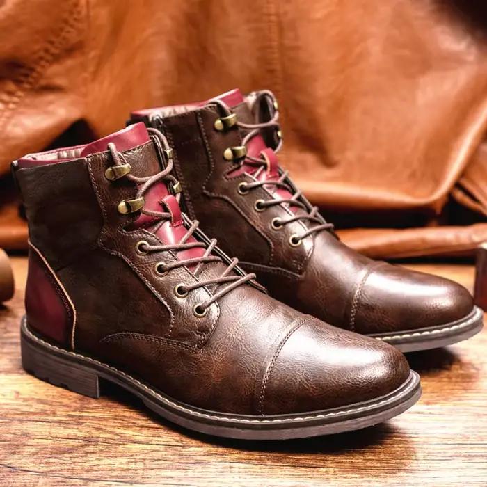 Bottes en cuir confortables pour hommes de marque tendance, Nouveautés 2026, Chaussures Chelsea de haute qualité pour hommes, Bottes habillées pour hommes, Botas De Hombre