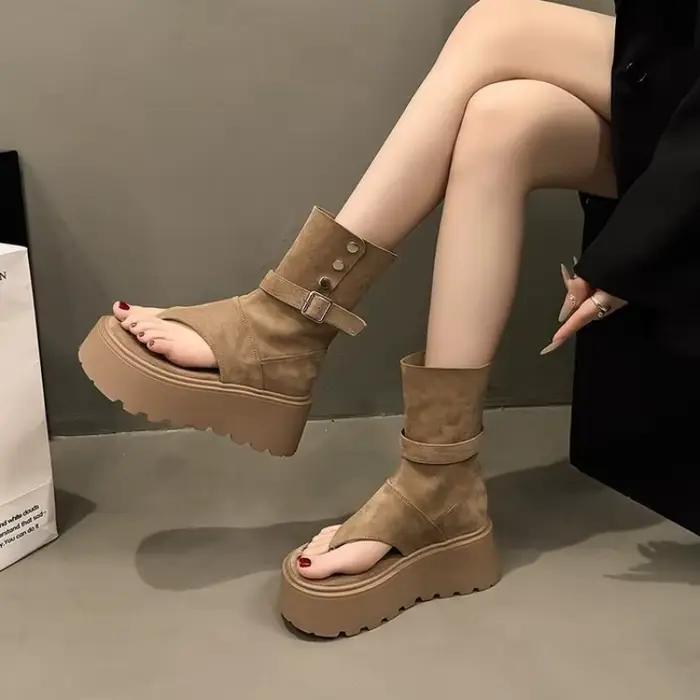 Bottes à plateforme à la mode pour femmes