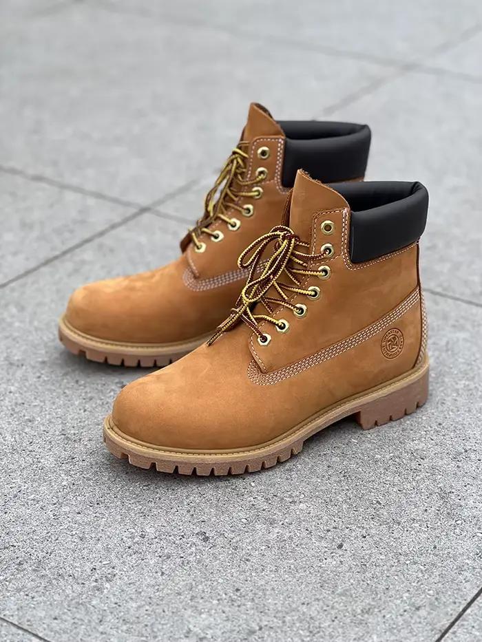 Hommes mode chaussures de plein air en cuir véritable bottes jaunes 2025 mâle décontracté