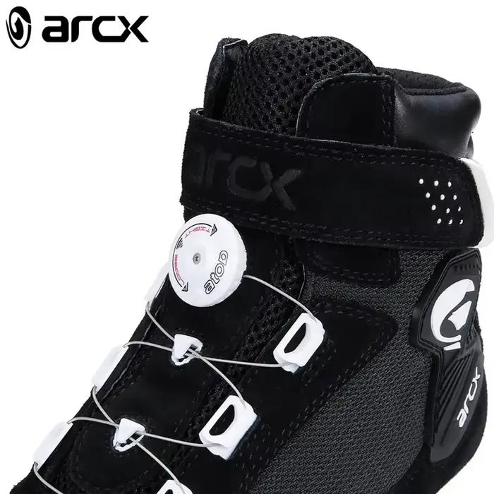 ARCX – bottes de protection noires pour moto
