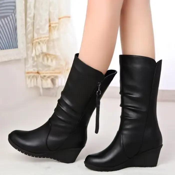 Botte mi-tube coordonnante pour femme