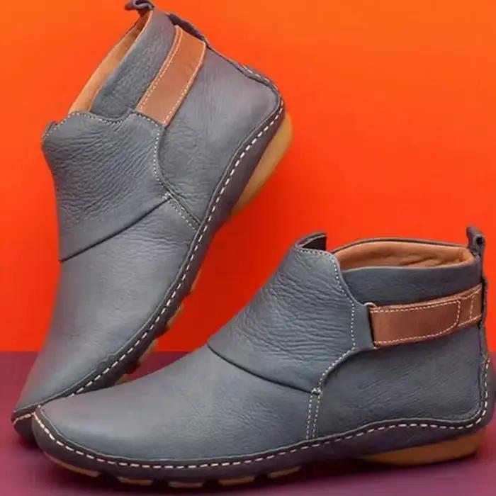 Bottes de neige courtes vintage pour femmes, chaussures plates de printemps, bottes de danse, rinçage, hiver, 2023