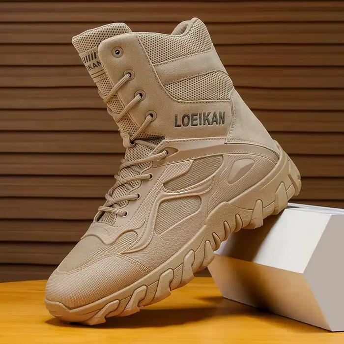 Bottes tactiques militaires pour hommes | Chaussures de randonnée antidérapantes à tige haute