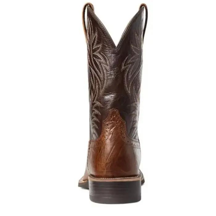 Hommes bottes hautes broderie rétro