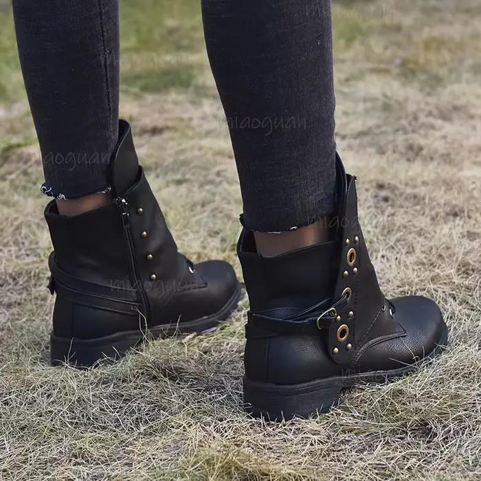 Bottines britanniques Oxfords à talons hauts escarpins en cuir marron bout rond chaussures de bureau à lacets pour femmes occasions spéciales