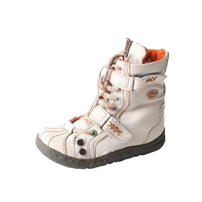 TMA EYES – bottes en cuir PU lavé à Double sangle avec doublure en fausse fourrure pour femme