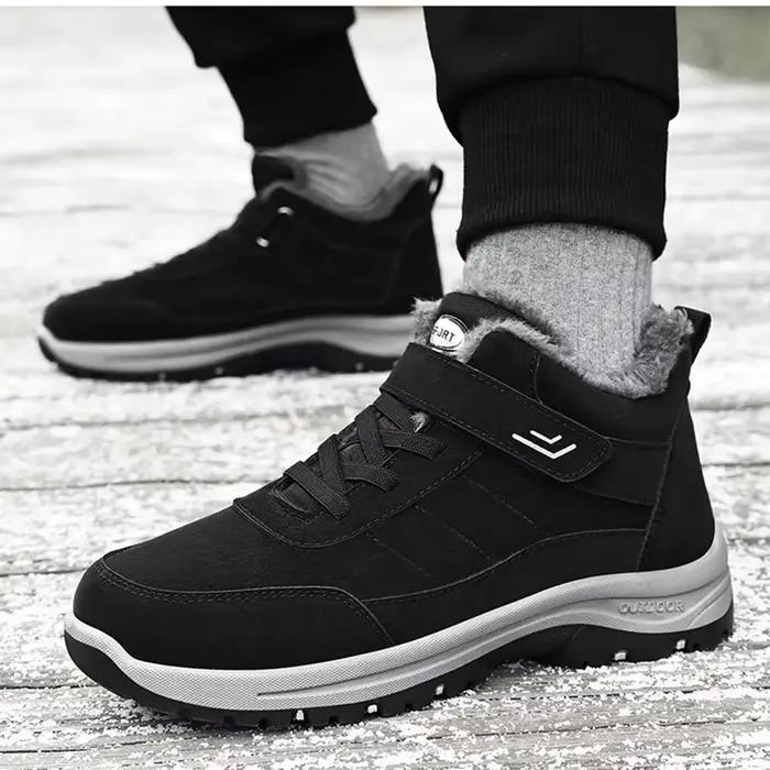 2025 hiver chaussures décontractées pour hommes chaussons de neige bottines antidérapantes