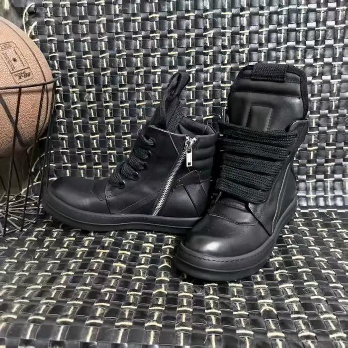 Chaussures en cuir véritable décontractées pour hommes hautes bottes ajustées lacets fermeture éclair ocassions décontractées et sportives