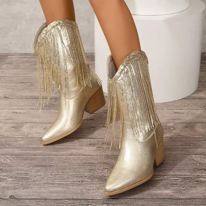 Bottes de Cowboy classiques Vintage pour femmes