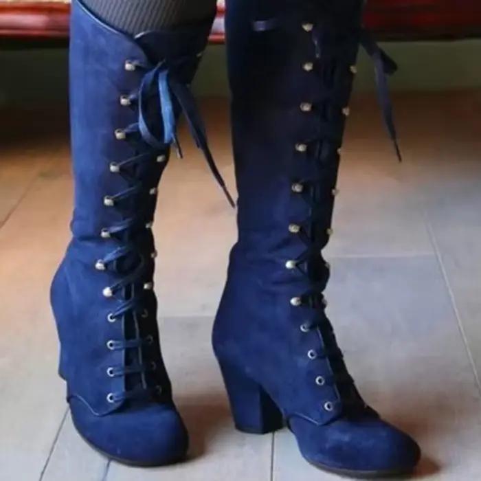 Bottes mi-mollet pour femme